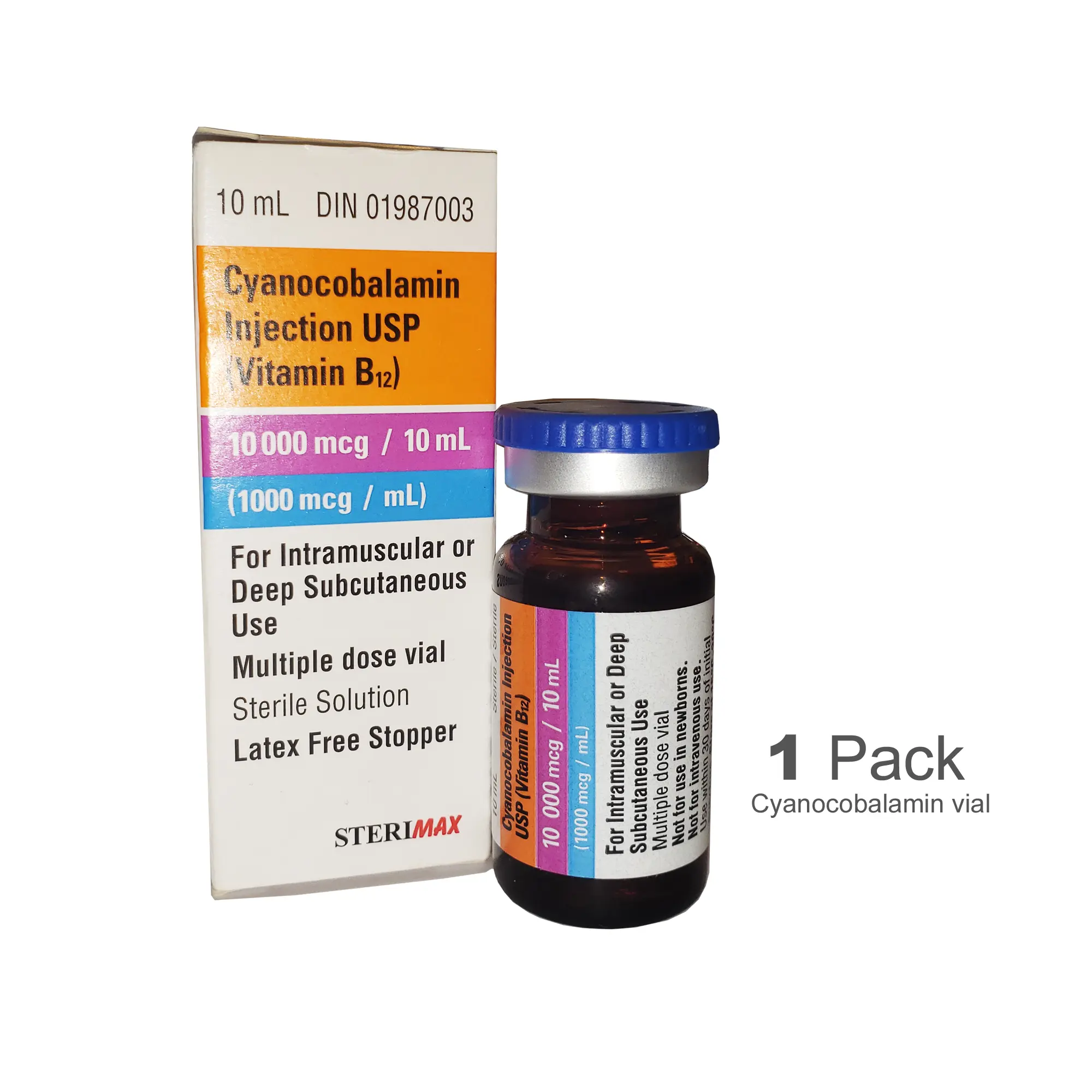 Vitamin B12 – 10 ml Multiple Dose Vial (single vial)