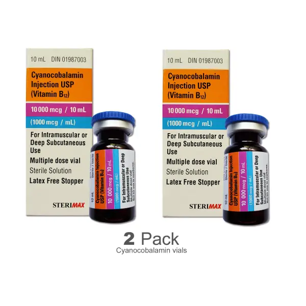 Vitamin B12 - 10 ml Multiple Dose Vials (2 pack)