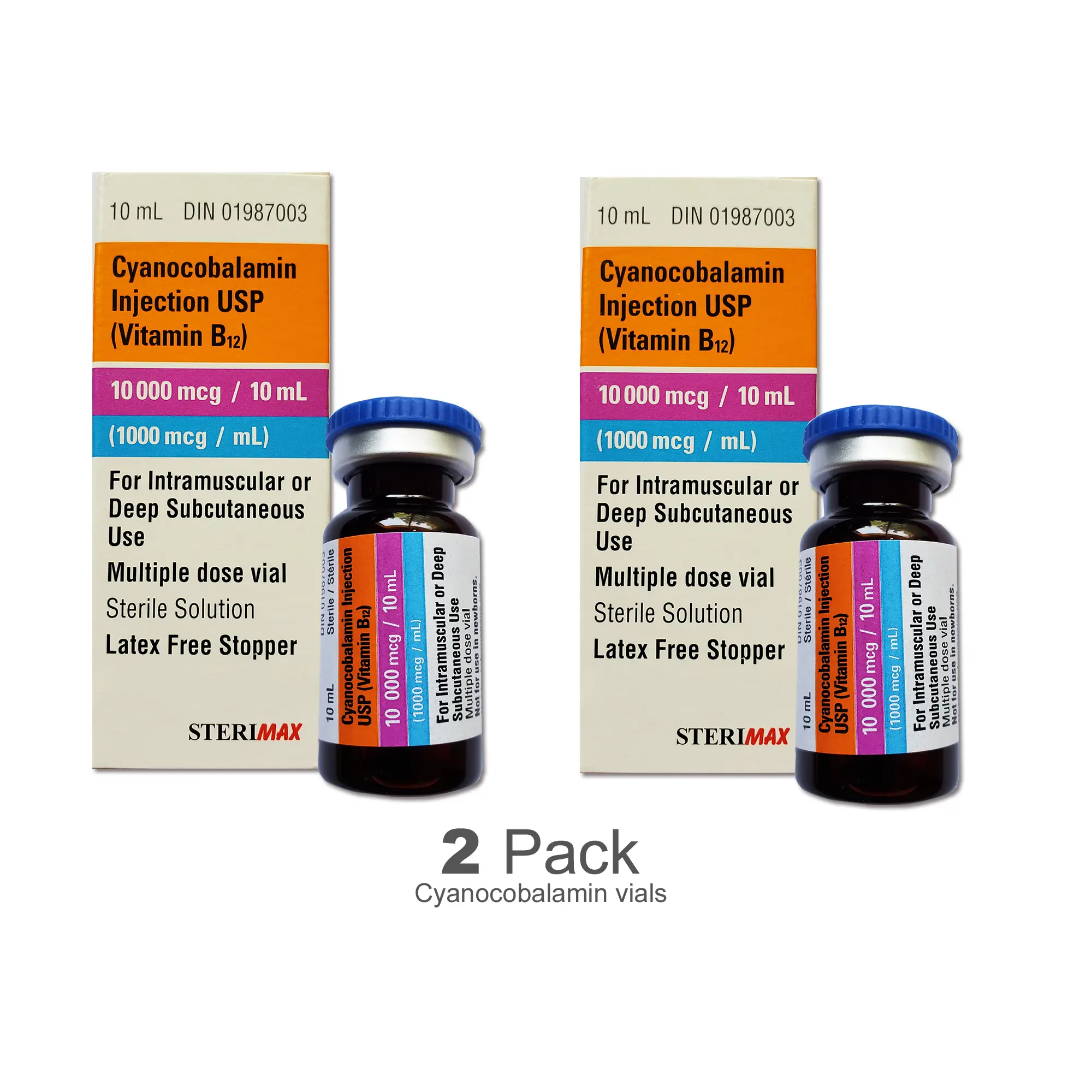 Vitamin B12 – 10 ml Multiple Dose Vials (2 pack) Vitamin B12 – 10 ml Multiple Dose Vials (2 pack)