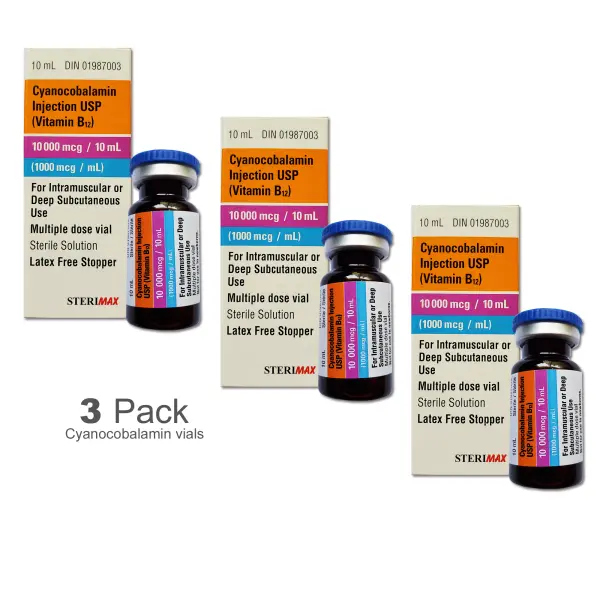 Vitamin B12 - 10 ml Multiple Dose Vials (3 pack)